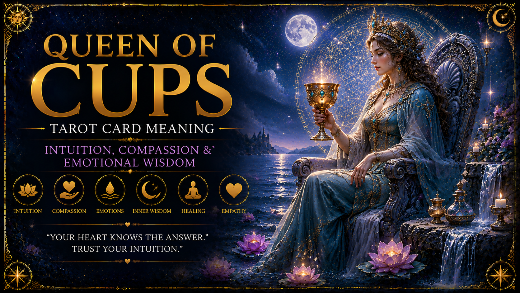 Queen of Cups Tarot Meaning