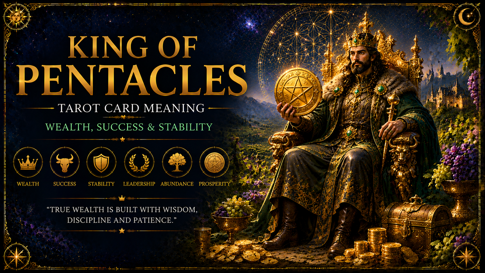 King of Pentacles Tarot Meaning