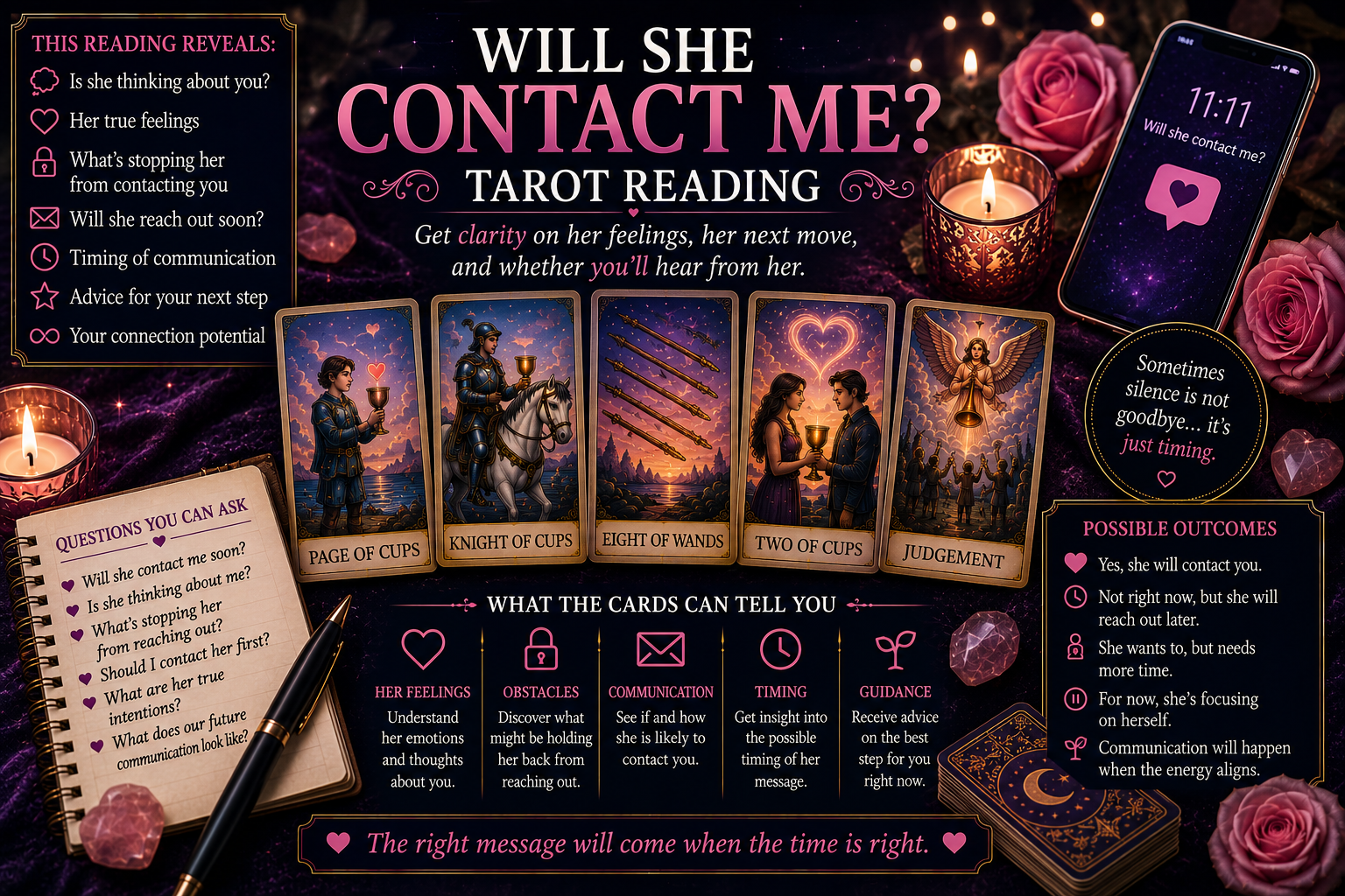 Will She Contact Me Tarot