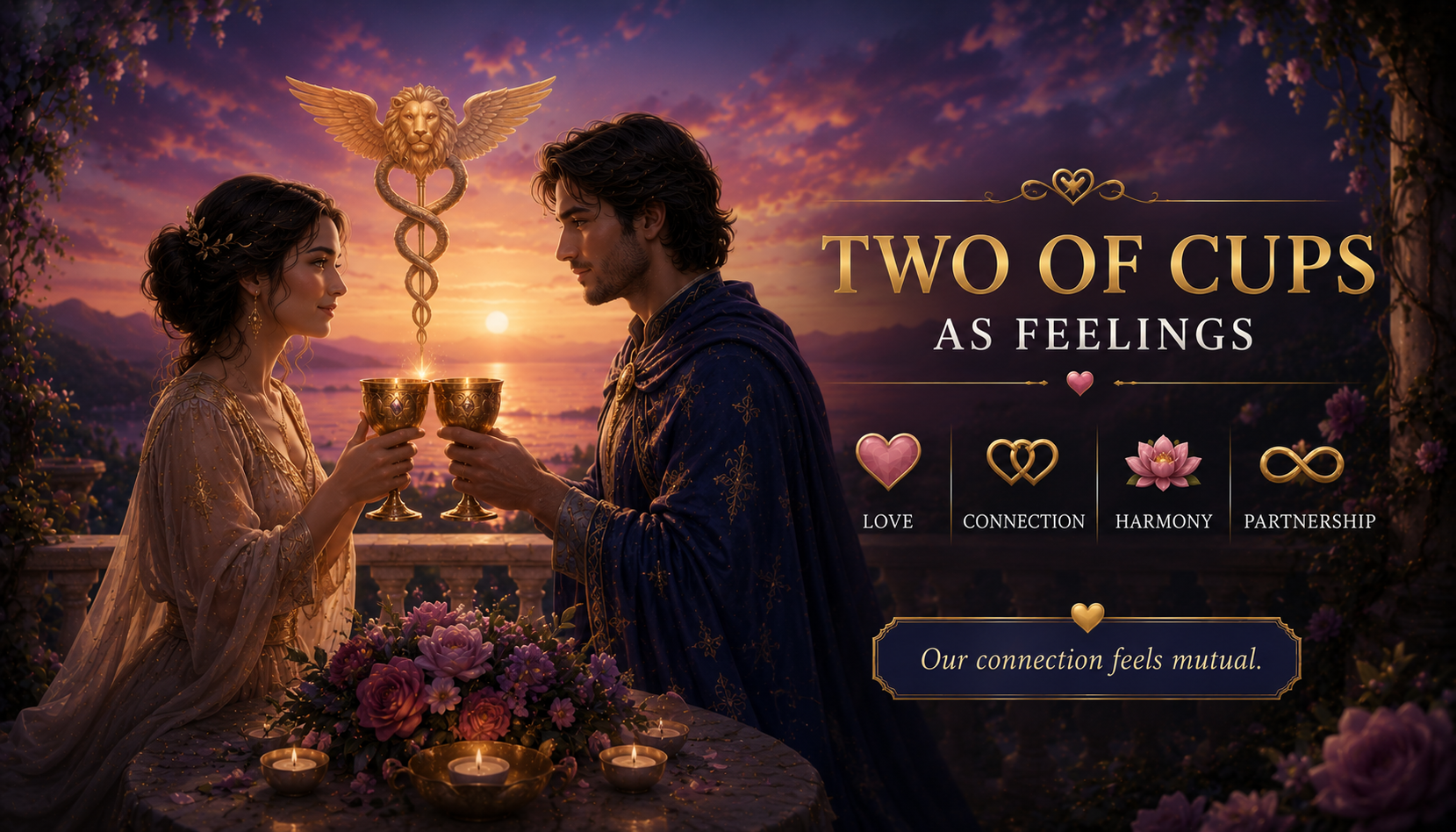 Two of Cups as Feelings
