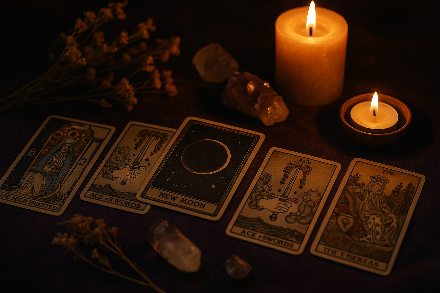 New Moon Tarot Spread for Clear Intentions
